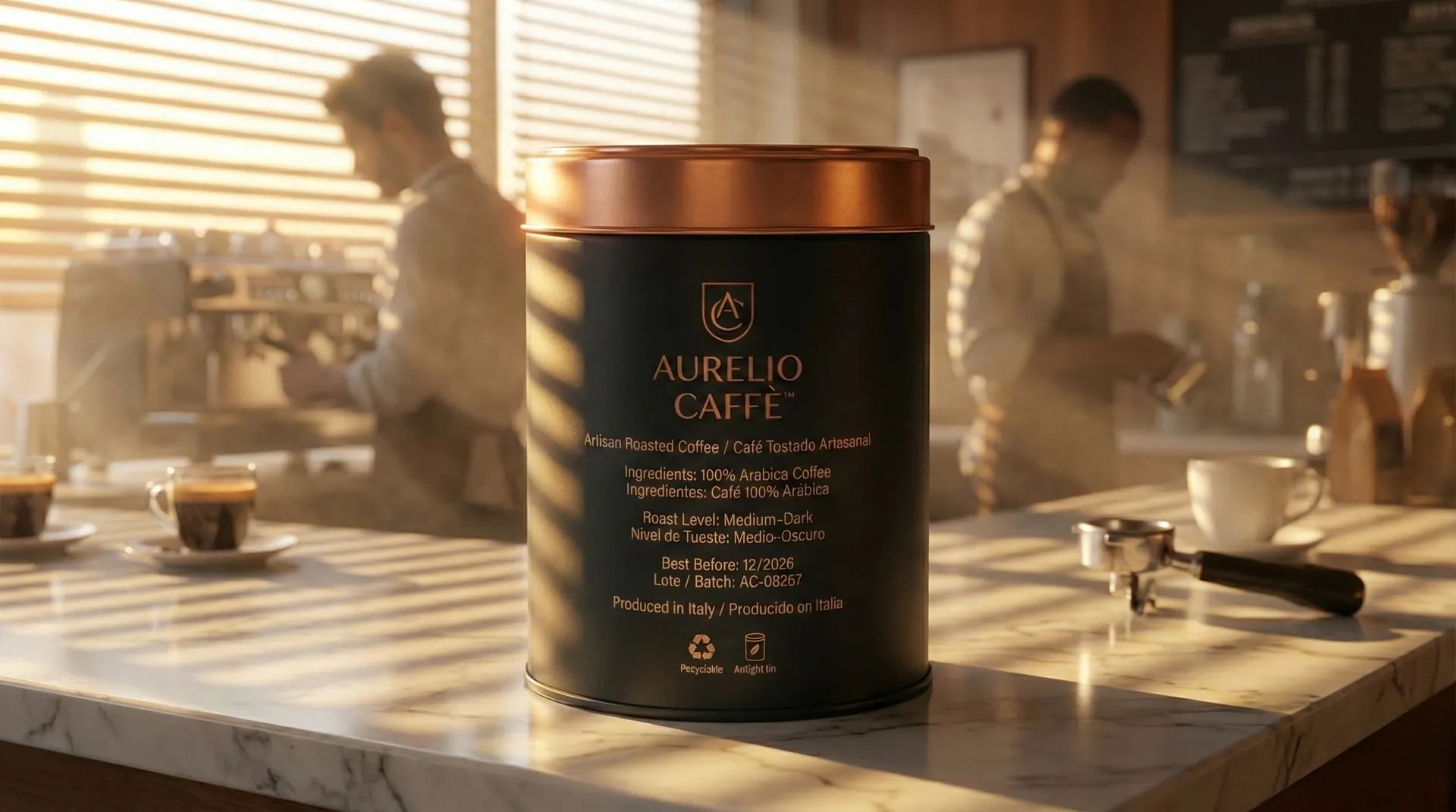 Premium Coffee Packaging Before