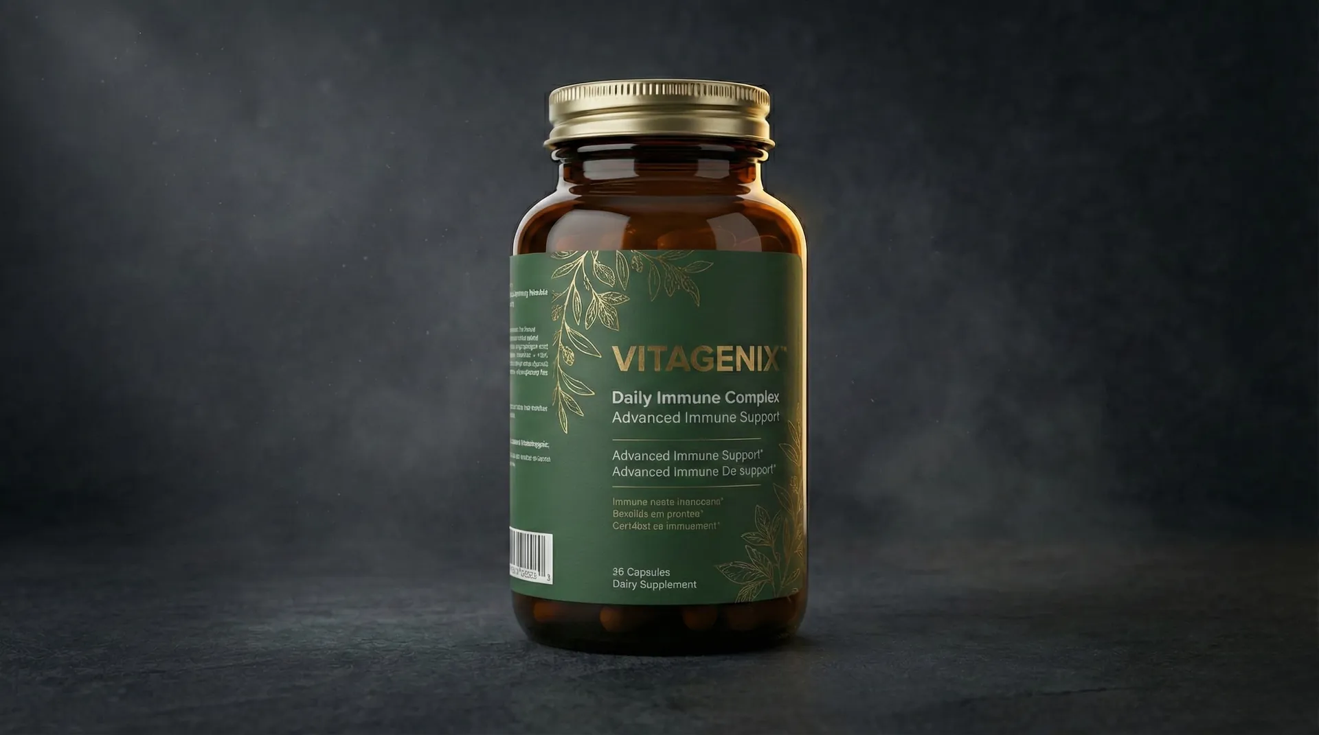 Vitagenix Premium Supplement Bottle Render